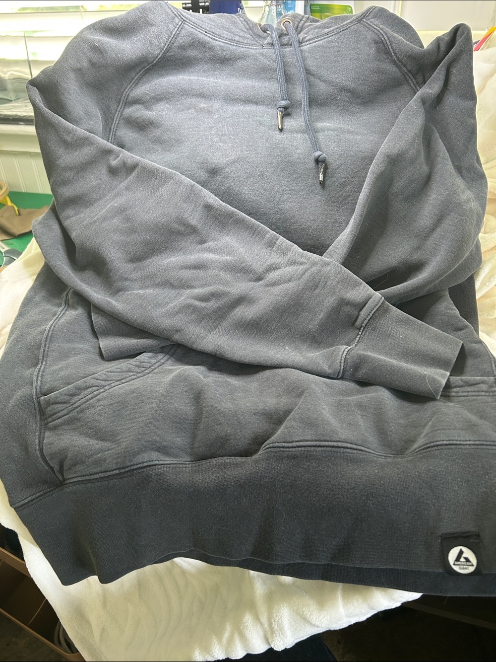 American Giant Charcoal Gray Pullover Hoodie